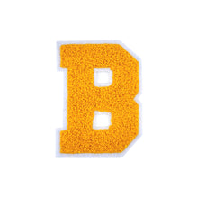 Load image into Gallery viewer, Letter Varsity Alphabets A to Z Yellow Chenille &amp; White Felt 2.5 Inch
