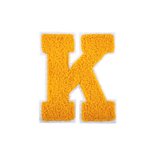 Load image into Gallery viewer, Letter Varsity Alphabets A to Z Yellow Chenille &amp; White Felt 2.5 Inch
