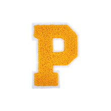 Load image into Gallery viewer, Letter Varsity Alphabets A to Z Yellow Chenille &amp; White Felt 2.5 Inch
