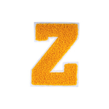 Load image into Gallery viewer, Letter Varsity Alphabets A to Z Yellow Chenille &amp; White Felt 2.5 Inch

