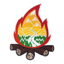 Load image into Gallery viewer, Adventure Outdoor Camper Camp Fire Embroidery Jumbo Size Patches
