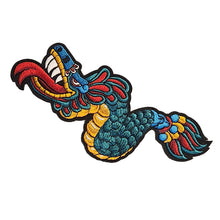 Load image into Gallery viewer, Mayan Quetzalcoatl Dragon Embroidery Patch
