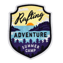 Load image into Gallery viewer, Adventure Outdoor Camper Camp Fire Embroidery Jumbo Size Patches
