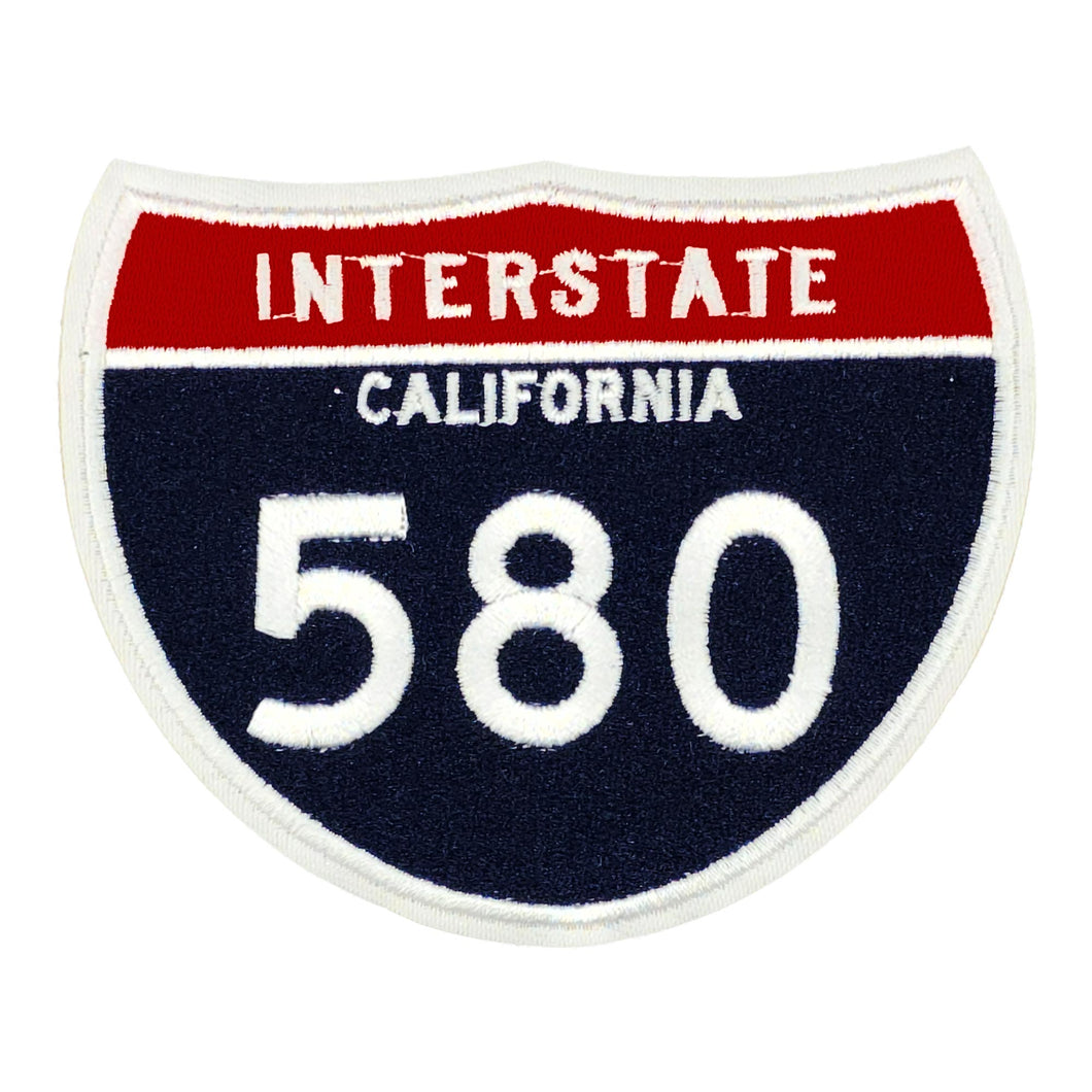 Interstate 580 Freeway Sign Embroidery Patch – tackletwill