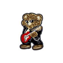 Load image into Gallery viewer, Cool Guitarist Bear Embroidery &amp; Chenille Patch
