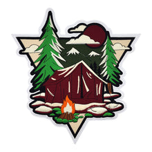 Load image into Gallery viewer, Adventure Outdoor Camper Camp Fire Embroidery Jumbo Size Patches
