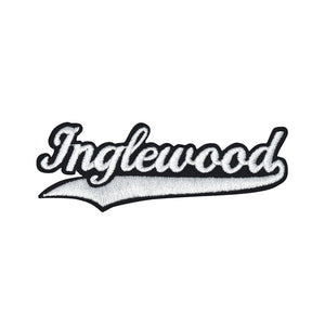 Wording 'Inglewood' in Multicolor Embroidery Stitch