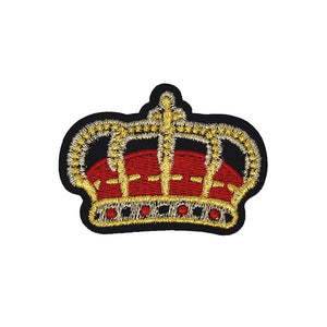 Golden Crown Embroidery Patch