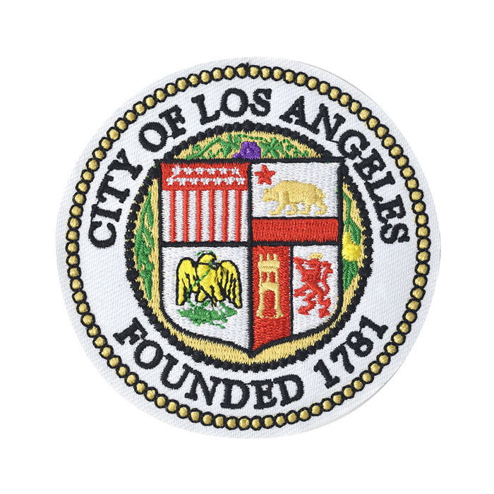 LOS ANGELES City View Embroidery Clothing Iron on Patch