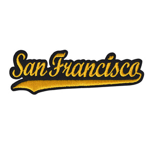 Varsity City Name San Francisco in Multicolor Embroidery Patch