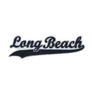 Varsity City Name Long Beach in Multicolor Embroidery Patch
