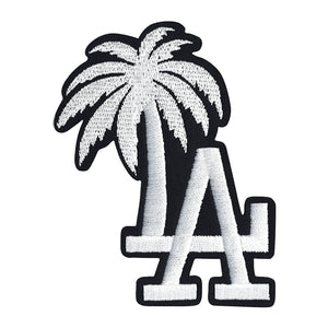 LA with Palm Tree in Multicolor Embroidery Patch