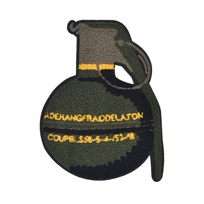 Grenade Chenille Patch