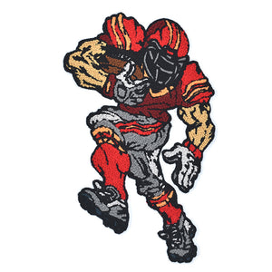 Football Player Chenille Patch