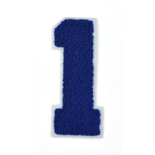 Load image into Gallery viewer, Varsity Number 0 to 9 Size 2.5, 4, 6, and 8 Inches Royal Blue

