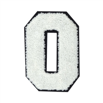 Wholesale 3 inch Iron on letters, White, Chenille Letters, varsity