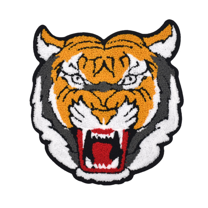 Tiger Face Chenille Patch