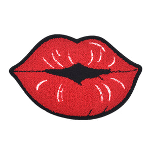 Kissy Lips Chenille Patch