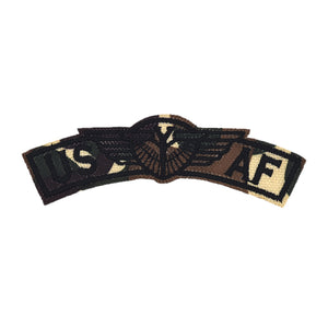 'US AF" Arch Embroidery Patch