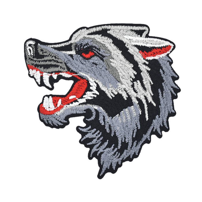 Wolf Face Embroidery Patch