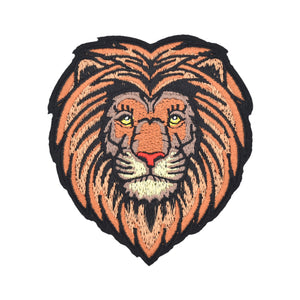 Lion Face Embroidery Patch