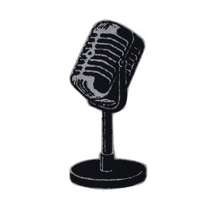 Classic Microphone Chenille Patch