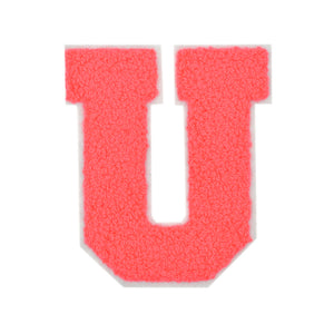 Letter Varsity Alphabets A to Z Neon Coral 6 Inch