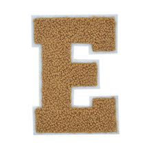 Load image into Gallery viewer, Letter Varsity Alphabets A to Z Light Brown Brandy Tan Color 2.5 Inch
