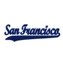 Load image into Gallery viewer, Varsity City Name San Francisco in Multicolor Chenille Patch
