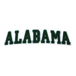 Varsity State Name Alabama in Multicolor Chenille Patch