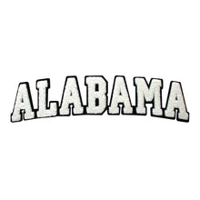 Load image into Gallery viewer, Varsity State Name Alabama in Multicolor Chenille Patch
