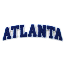 Load image into Gallery viewer, Varsity City Name Atlanta in Multicolor Chenille Patch
