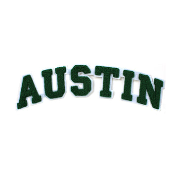 Chenille Patches For Letterman Jacket - Austin