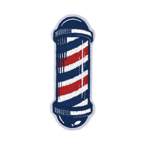 Barber's Pole Embroidery Patch