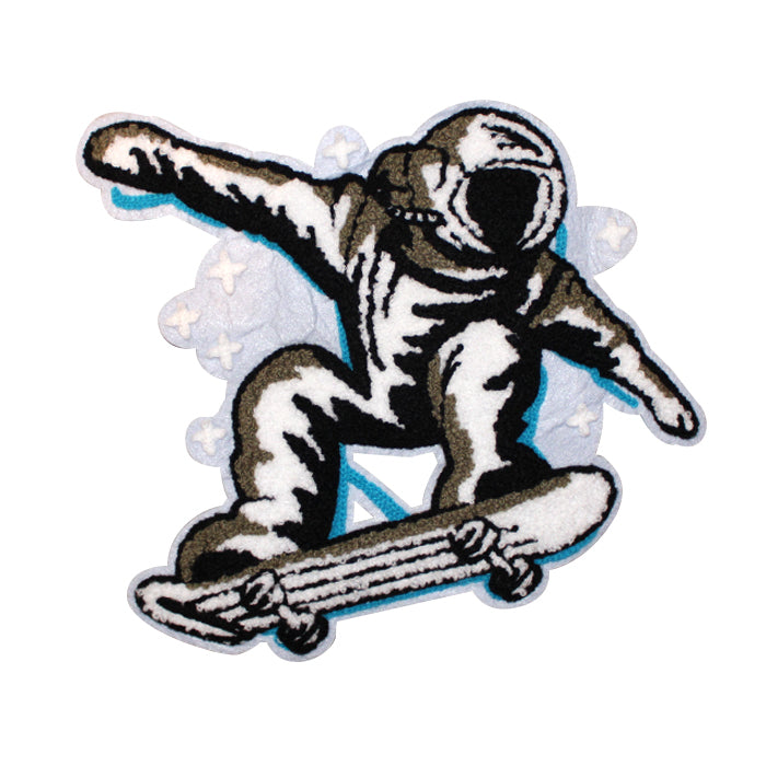 Astronaut Skateboarder Chenille Patch