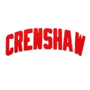 Varsity City Name Crenshaw in All Cap Multicolor Chenille Patch