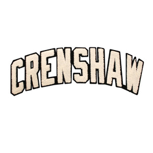 Varsity City Name Crenshaw in All Cap Multicolor Chenille Patch