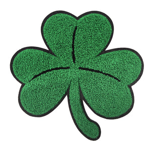 Clovers in Multicolor Chenille Patches