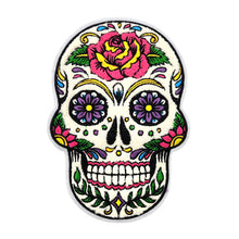 Load image into Gallery viewer, Colorful Resin Planar Sugar Skull Chenille Patch
