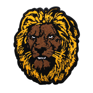 Lion Face Chenille Patch