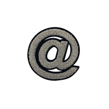 Load image into Gallery viewer, Varsity Letter Symbol Email @ Sign 2.4 inch Chenille Patch
