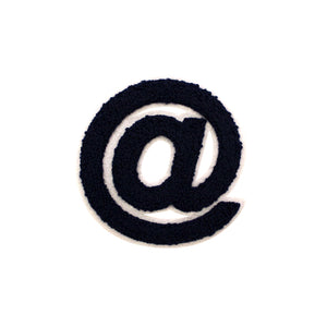 Varsity Letter Symbol Email @ Sign 2.4 inch Chenille Patch