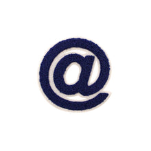 Load image into Gallery viewer, Varsity Letter Symbol Email @ Sign 2.4 inch Chenille Patch
