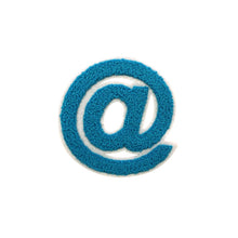 Load image into Gallery viewer, Varsity Letter Symbol Email @ Sign 2.4 inch Chenille Patch
