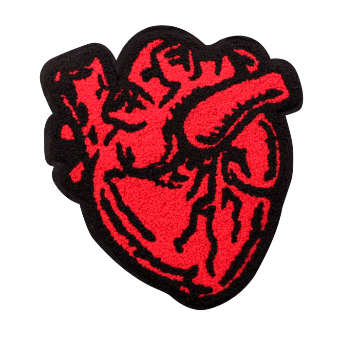 Anatomical Heart Chenille Patch