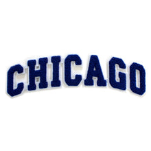 Load image into Gallery viewer, Varsity City Name Chicago in Multicolor Chenille Patch
