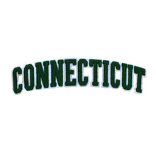 Load image into Gallery viewer, Varsity State Name Connecticut in Multicolor Chenille Patch
