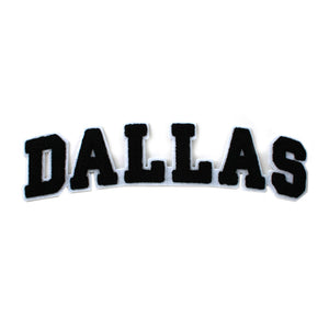 Varsity City Name Dallas in Multicolor Chenille Patch