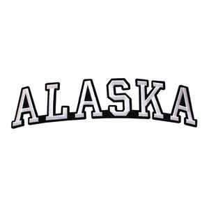 Varsity State Name Alaska in Multicolor Embroidery Patch