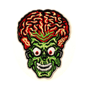 Alien Big Head Embroidery Patch